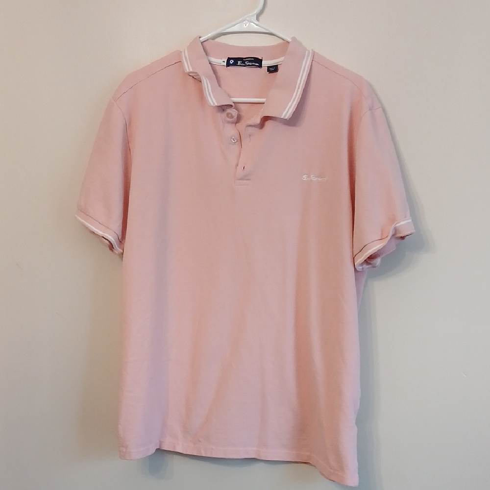 Ben Sherman Light Pink Polo Shirt